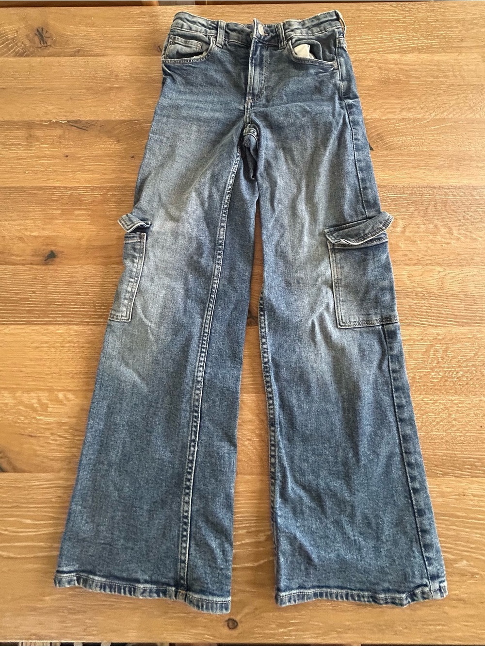 Kids Cargo Flared Jeans